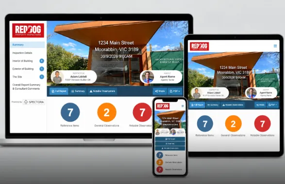 Dilapidation report on desktop, tablet and mobile